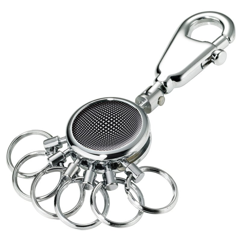 Troika Black Vision Keyring, 9 cm, Multicolour (Schwarz WeiÃŸ), Multicolour (Schwarz WeiÃŸ), 9 centimeters, Keyring - Image 1